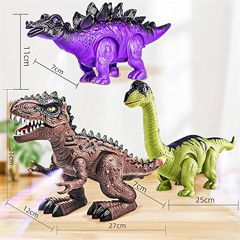 Amazon.com: Doloowee 3 Pack Walking Dinosaur Toy for Kids 3-5/5-7
